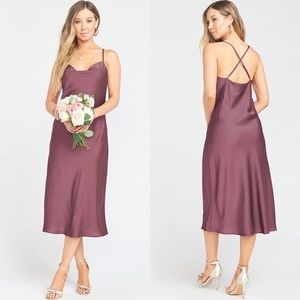 Verona Cowl Neck Dress MIDI XS Show Me Your MuMu